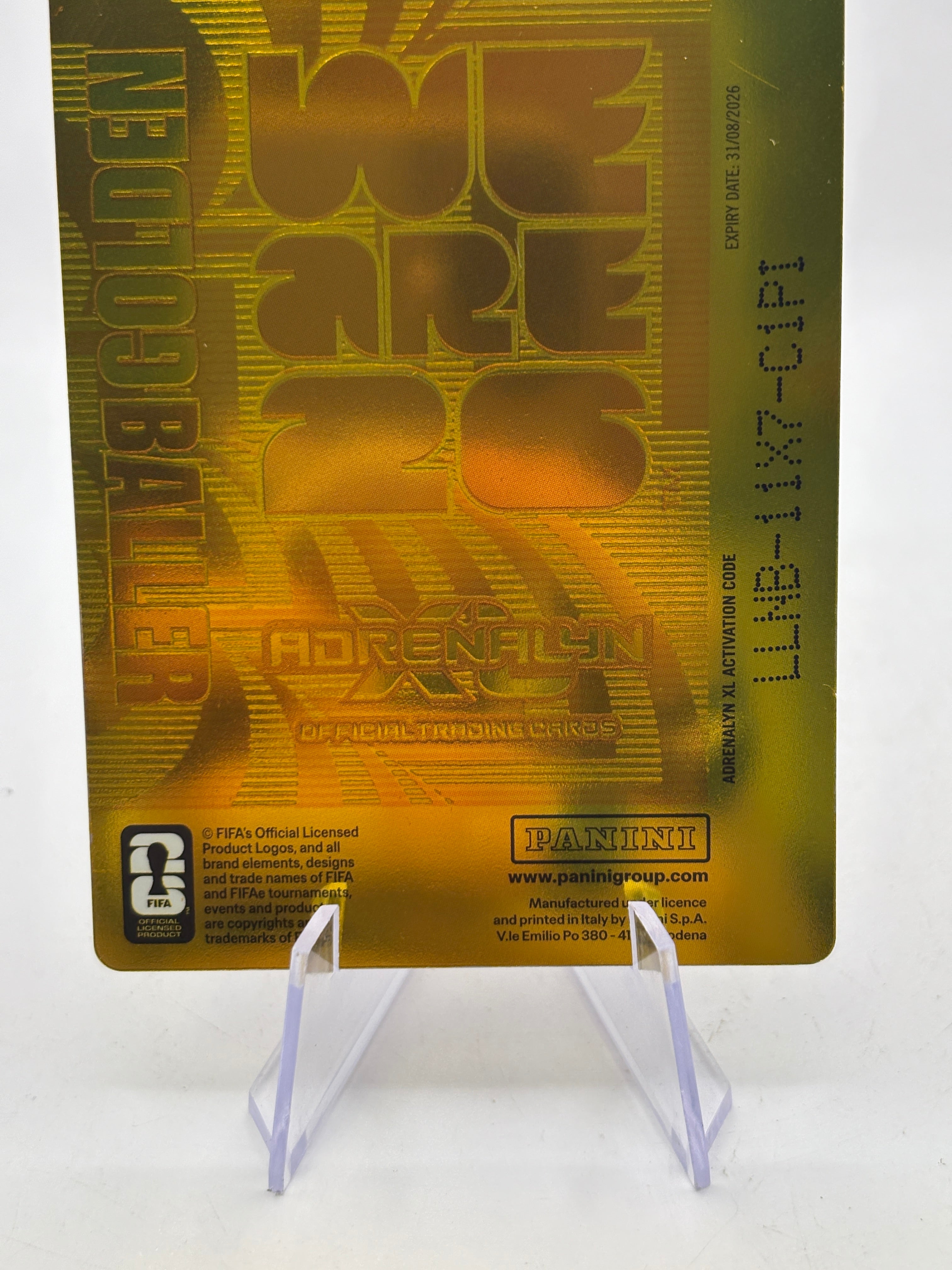 Cristiano Ronaldo - GOLDEN BALLER - Panini World Cup 2026 Adrenalyn XL Card